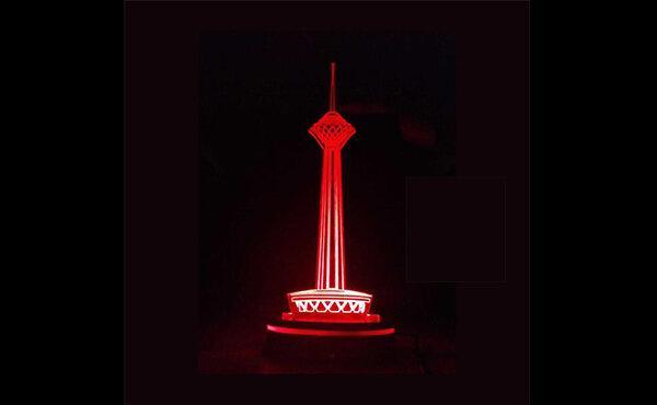 برج میلاد قرمز می شود