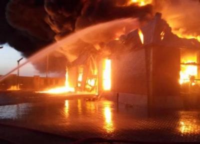 (ویدئو) جزئیات آتش سوزی مهیب کارخانه فراوری الکل در قم