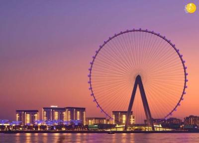 تور ارزان دبی: کار دلهره آور ولیعهد دبی بر فراز بزرگ ترین چرخ وفلک دنیا