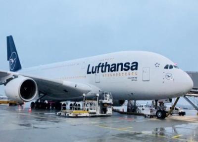 طراحی لوگو: ایرباس A380 با لوگوی تازه لوفتهانزا در میامی به زمین نشست